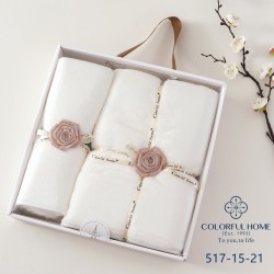 Набор полотенец из микрофибры лицо+баня в коробке (32153)