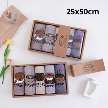 Набір 5 кухонних рушників із мікрофібри 25x50см у коробці (32190)