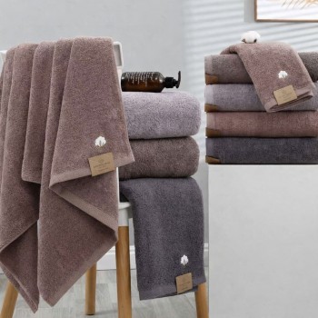 Набор махровых банных полотенец 65х135см (32215)