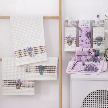 Набір кухонних вафельних+мікрофібр рушників 25x50см (32364)