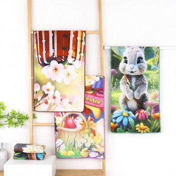 Набор кухонных полотенец из микрофибры 35x70см (32392) пасхальные