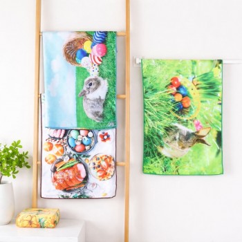 Набор кухонных полотенец из микрофибры 40x60см (32393) пасхальные