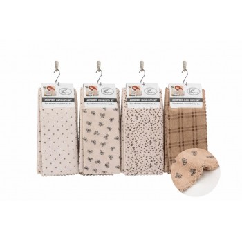 Набір кухонних серветок із мікрофібри 30x30см (32460)