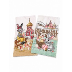 Набір рушників кухонних з мікрофібри 25x50см (32562) зайчики