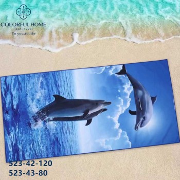 Пляжное полотенце из микрофибры 90х180см (32722)