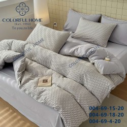 Комплект двоспальної постільної білизни трикотаж (31037)