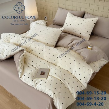 Комплект двоспальної постільної білизни трикотаж (31038)