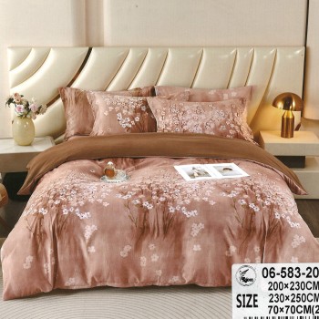 Комплект постільної білизни євро розмір 100% бавовна (31059)