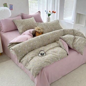 Постільна білизна Євро розмір у подарунковій коробці Бавовна (31351)