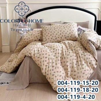 Комплект постільної білизни євро розмір муслін (31976)