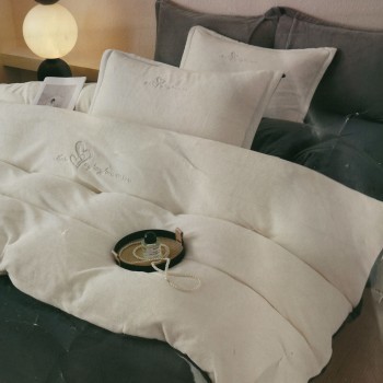 Велюрова постільна білизна євро розмір (32012)