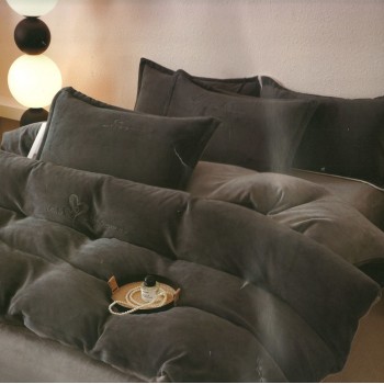 Велюрова постільна білизна євро розмір (32015)