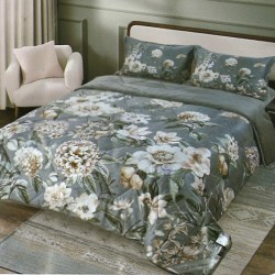 Велюровое постельное белье евро размер с одеялом (32077)