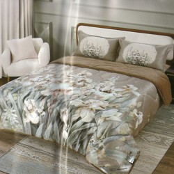 Велюровое постельное белье евро размер с одеялом (32079)