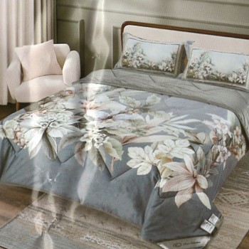 Велюровое постельное белье евро размер с одеялом (32084)