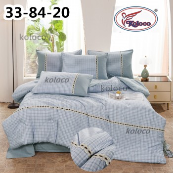 Комплект постільної білизни з легкою ковдрою Євро розмір (32168)
