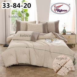 Комплект постільної білизни з легкою ковдрою Євро розмір (32169)