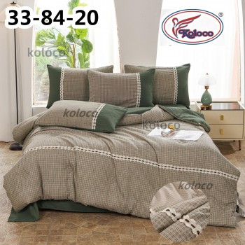 Комплект постільної білизни з легкою ковдрою Євро розмір (32170)