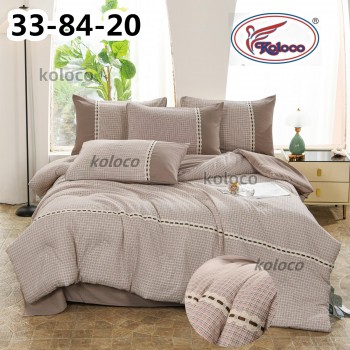 Комплект постільної білизни з легкою ковдрою Євро розмір (32172)