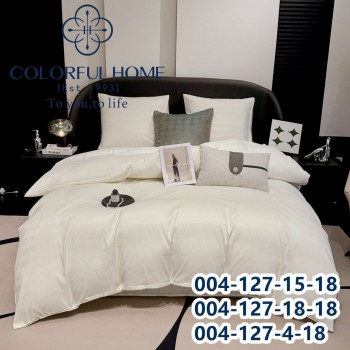 Постельное белье Евро размер сатин страйп с простынью на резинке (32276)