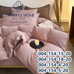 Комплект постільної білизни варена бавовна двоспальна з простирадлом на гумці (32277)