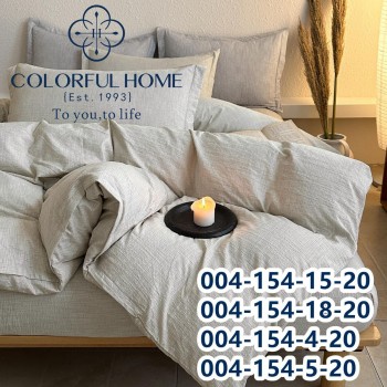 Комплект постельного белья вареный хлопок двуспальный с простынью на резинке (32286)