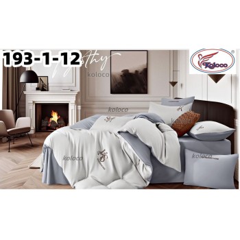 Комплект постільної білизни Vip сатин євро розмір (32373)