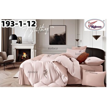 Комплект постільної білизни Vip сатин євро розмір (32374)