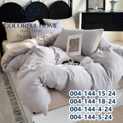 Комплект постільної білизни муслін жатка люкс Євро розмір з простирадлом на гумці (32451)