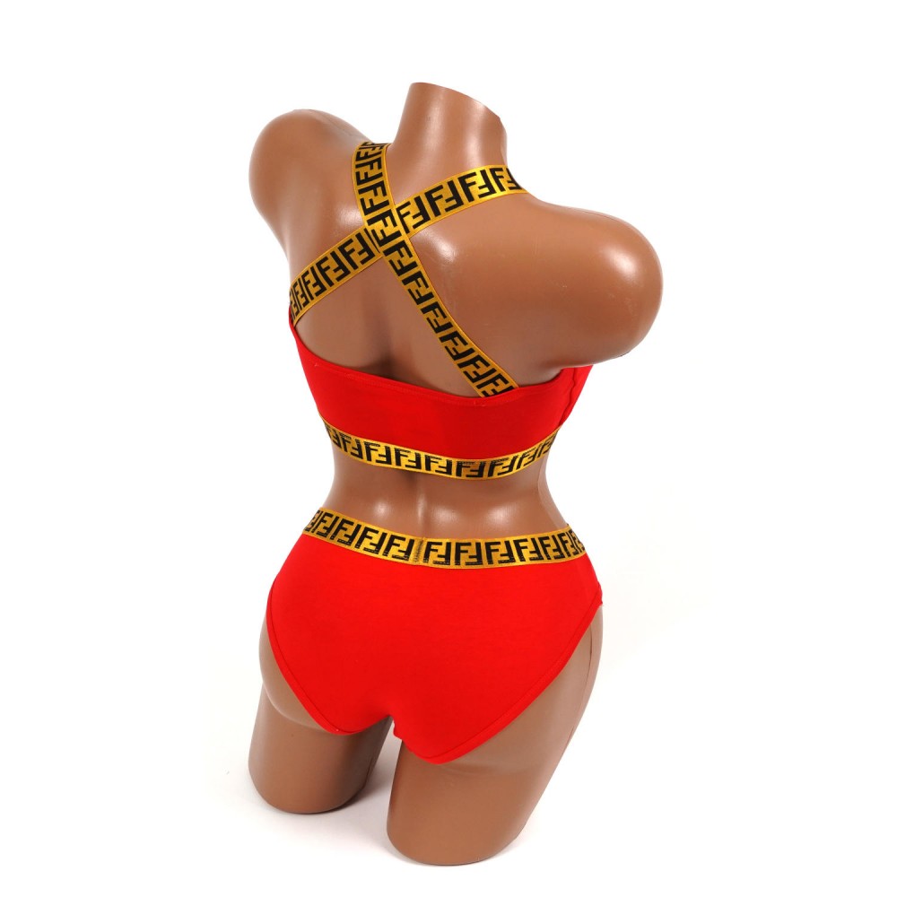 Комплект білизни (р.S/M/L) колір - червоний 22728 2