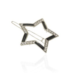 Заколка-защіпка зі стразами 5.2см (13929)