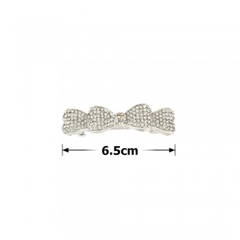 Заколка автоматична для волосся зі стразами (15073)