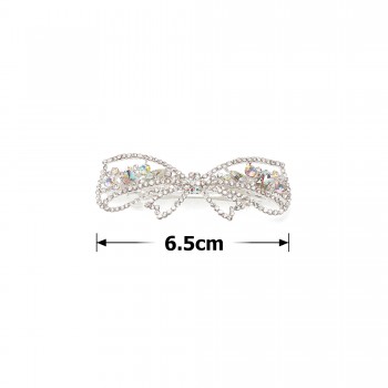 Заколка автоматична для волосся зі стразами (15817)