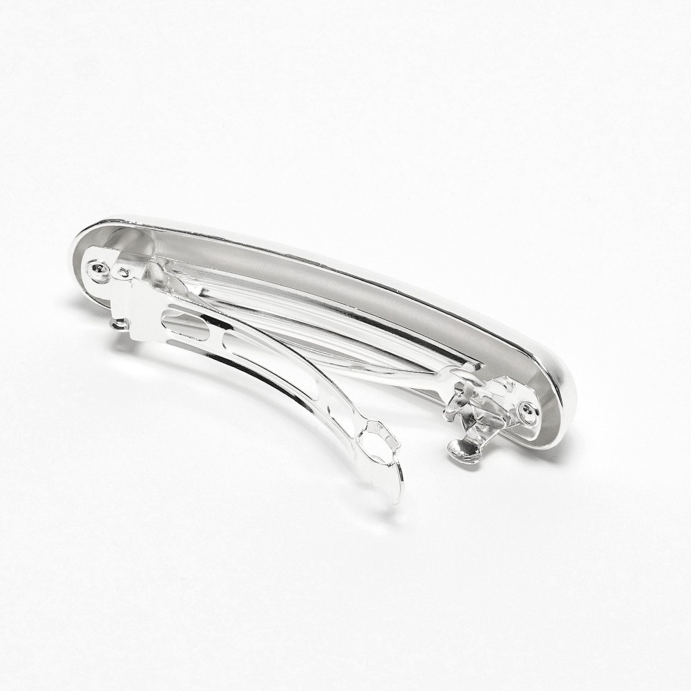 Заколка автоматична для волосся металева 7.4см (31757) 2