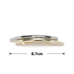  Заколка автоматична для волосся металева 8.7см (31759)