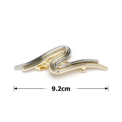  Заколка автоматична для волосся металева 9.2см (31760)