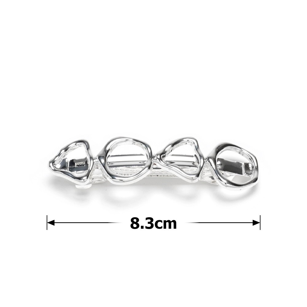 Заколка автоматична для волосся металева 8.3см (31761) 2