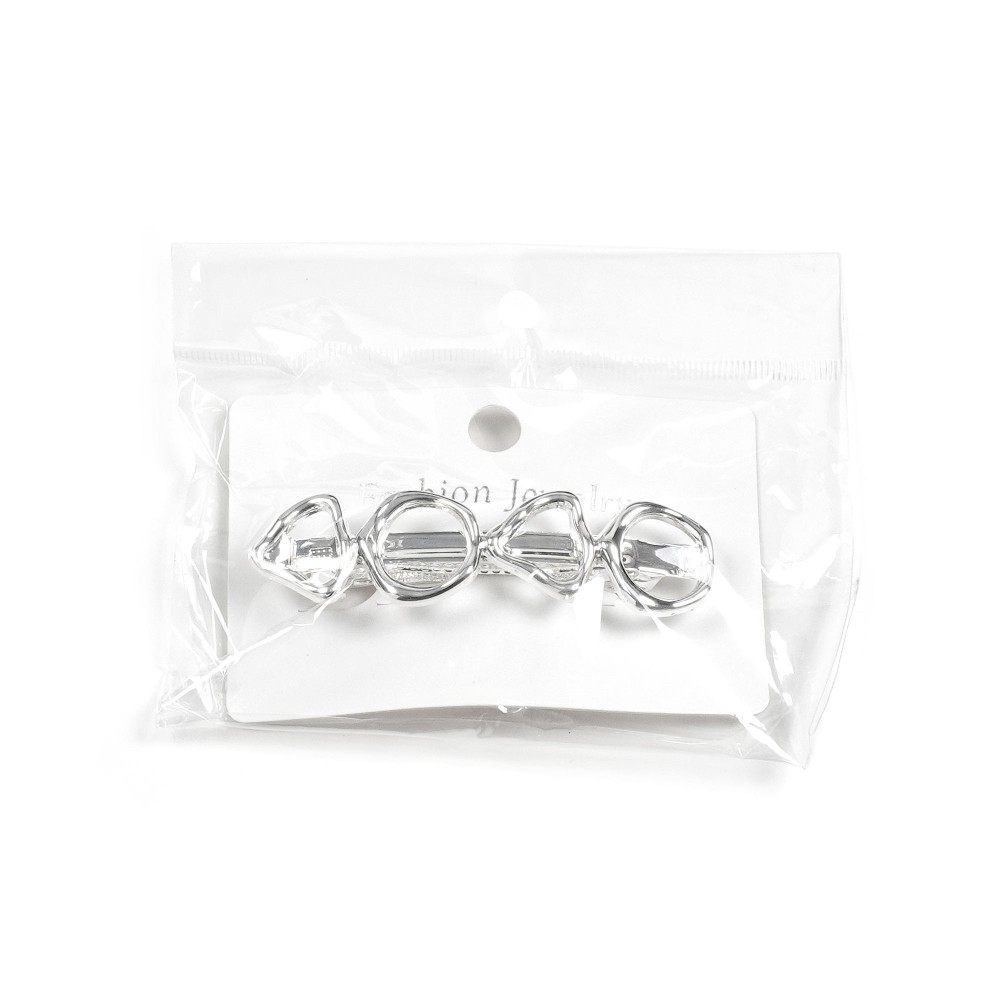 Заколка автоматична для волосся металева 8.3см (31761) 4