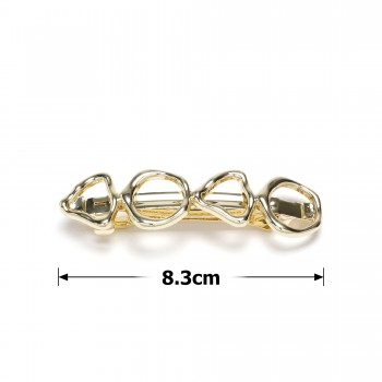 Заколка автоматична для волосся металева 8.3см (31761)