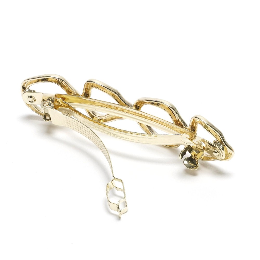 Заколка автоматична для волосся металева 8.3см (31761) 5