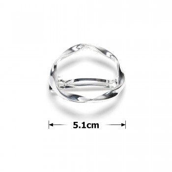 Заколка автоматична для волосся металева 5.1см (31762)