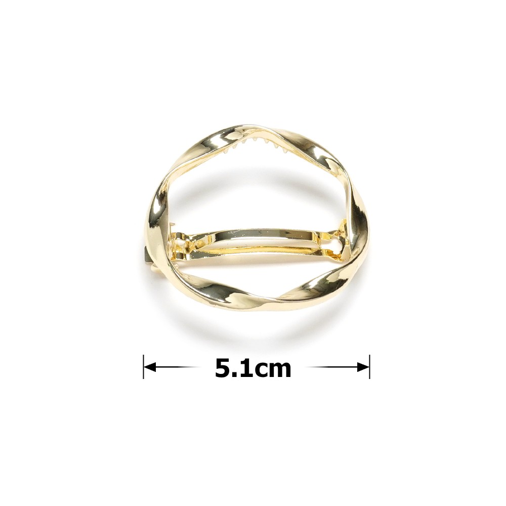 Заколка автоматична для волосся металева 5.1см (31762) 2