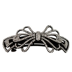 Заколка автоматическая для волос со стразами (5486)