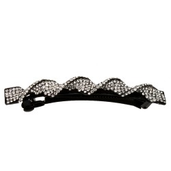 Заколка автоматическая для волос со стразами (5491)