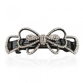 Заколка автоматична для волосся зі стразами (5901)