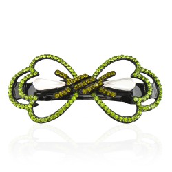 Заколка автоматическая для волос со стразами (5906)