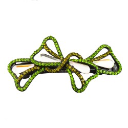 Заколка автоматична для волосся зі стразами (5907)