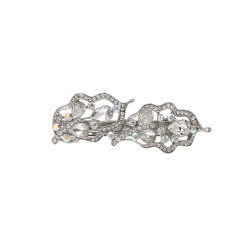 Заколка автоматична для волосся зі стразами (12601)