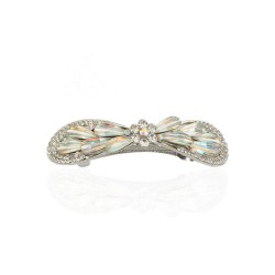 Заколка автоматична для волосся зі стразами (15027)