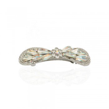 Заколка автоматична для волосся зі стразами (15027)